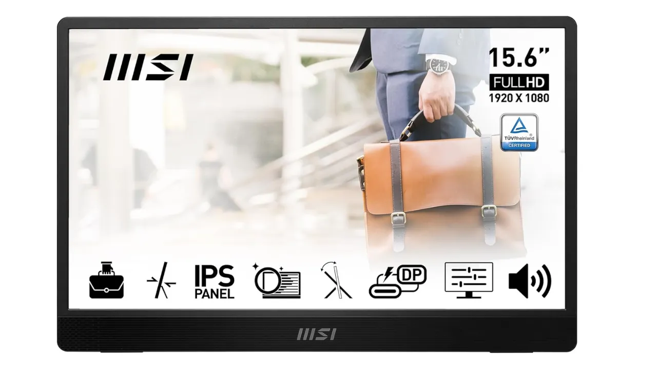 MSI PRO MP161 E2 15.6 Inch Full HD Portable Monitor 