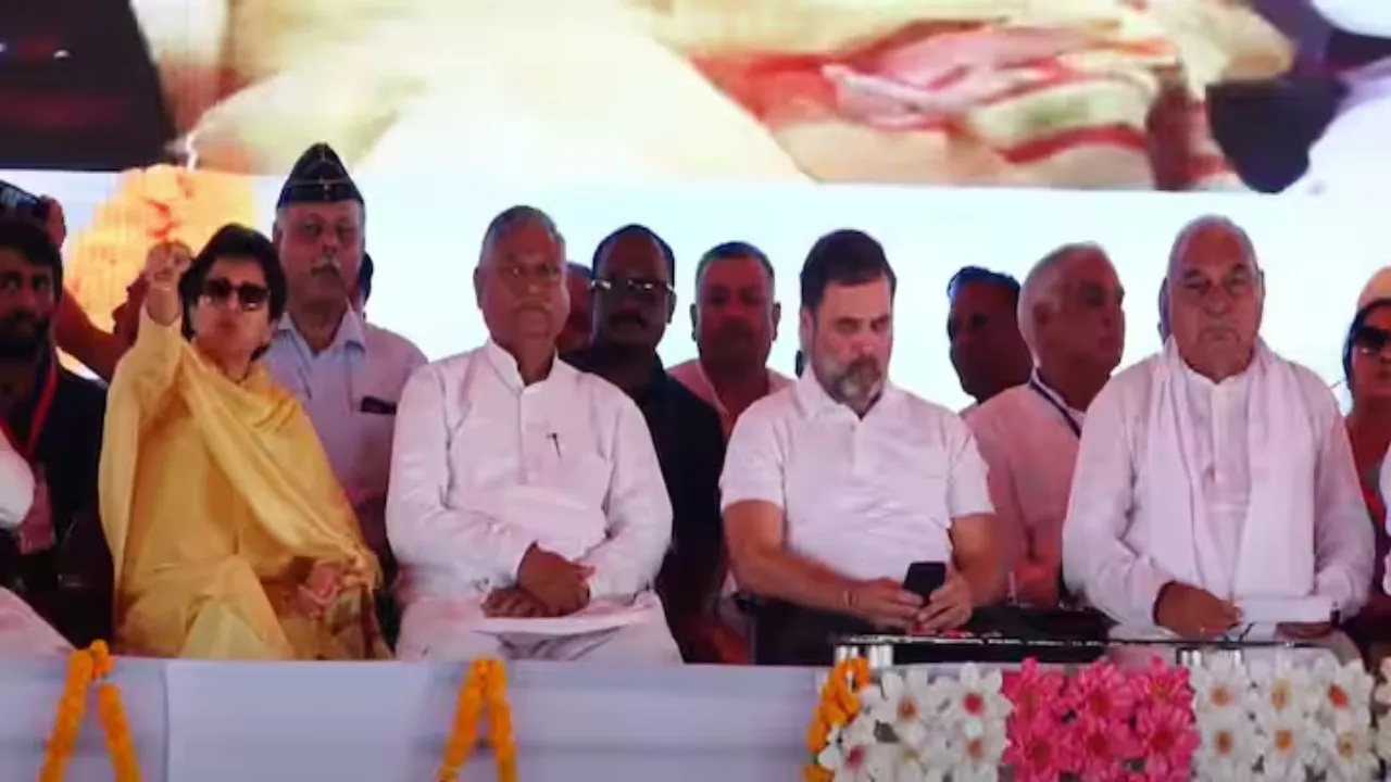 Kumari selja with rahul gandhi