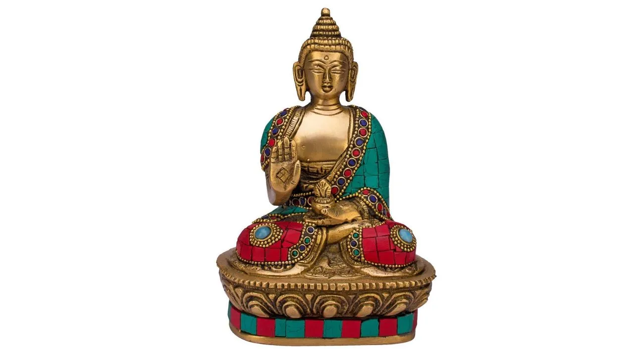 ARTVARKO Brass Buddha Vitarka Statue