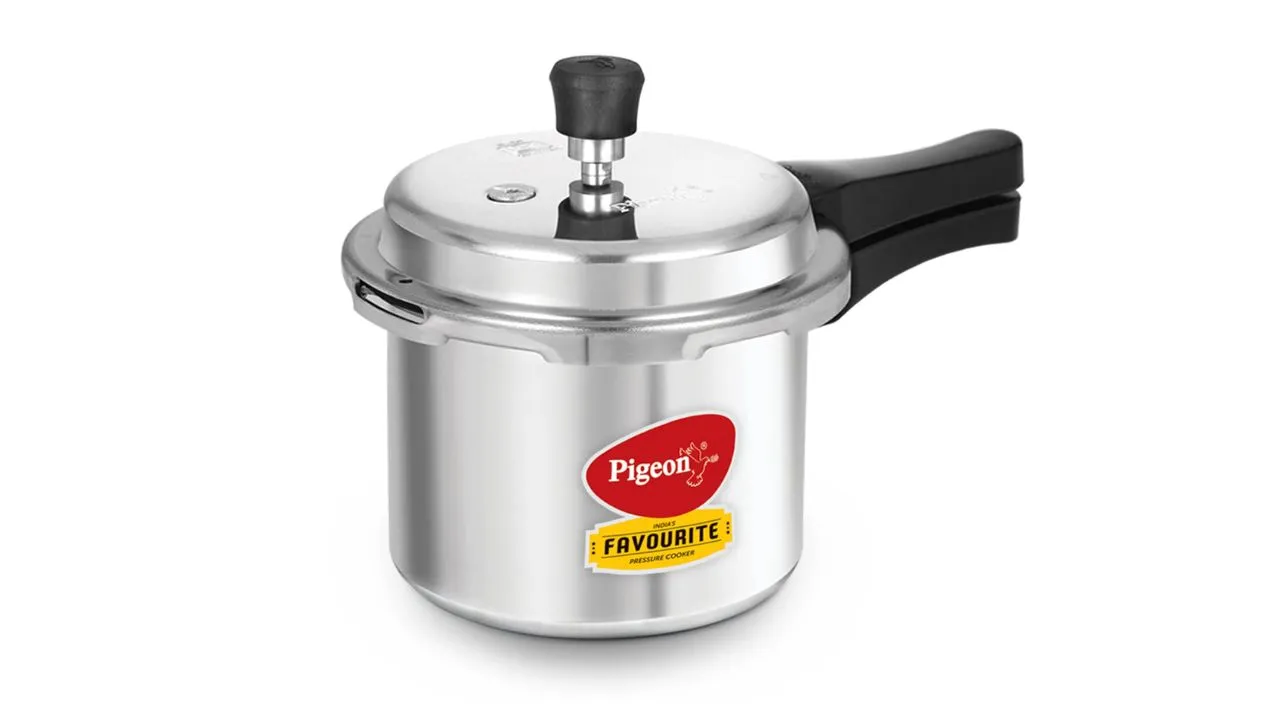 Pigeon by Stovekraft Favourite Outer Lid Non Induction Aluminium Pressure Cooker