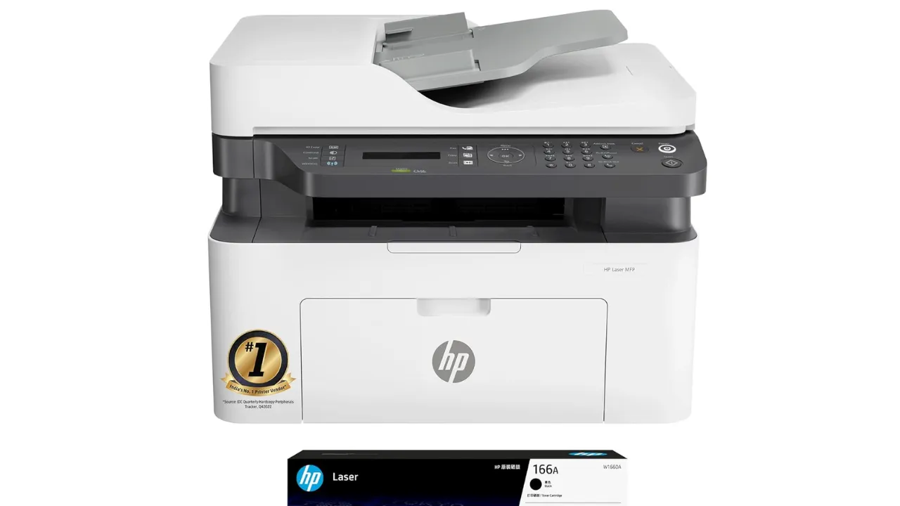 HP Laser MFP 1188Fnw, Wireless, Print, Copy, Scan, Fax, Monochrome Laser Printers