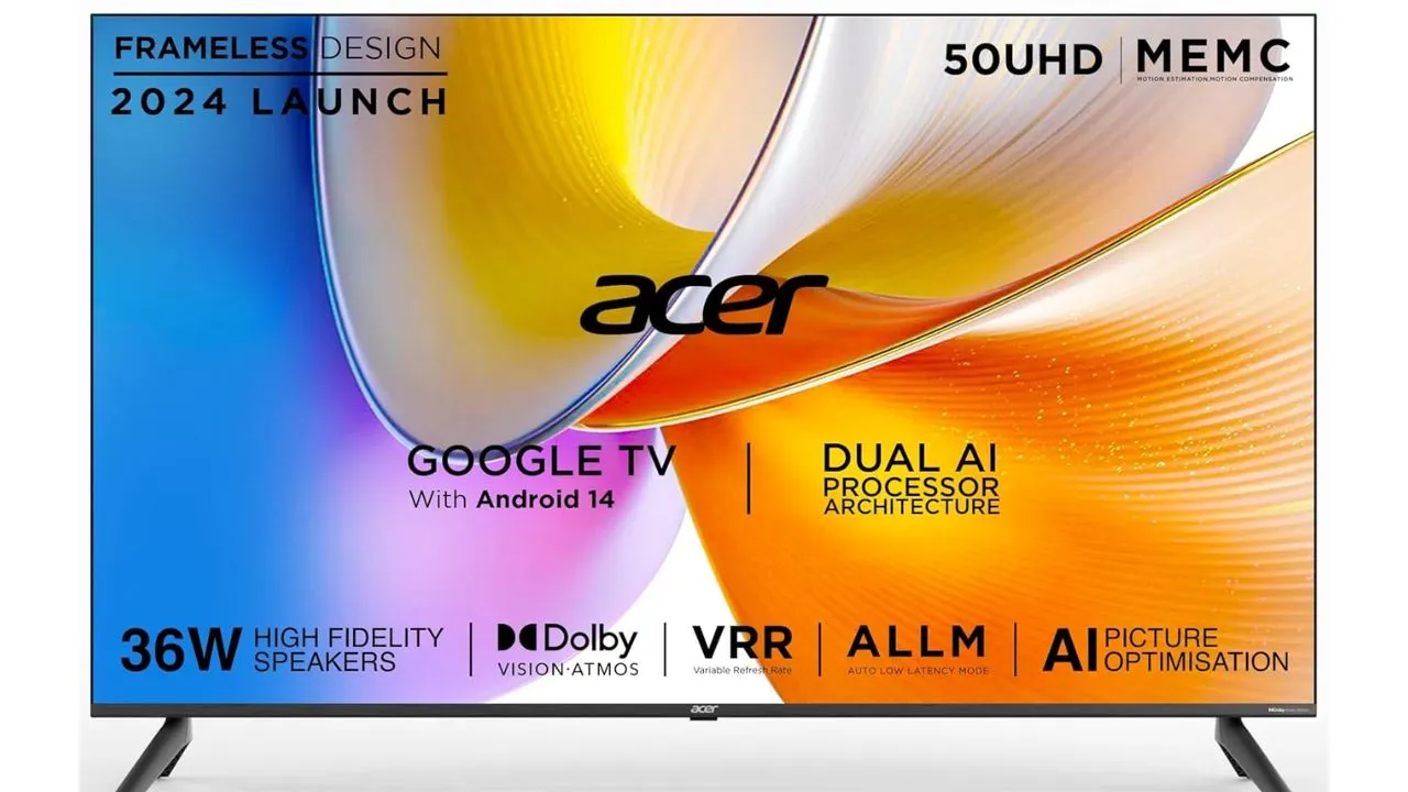 Acer 126 cm (50 inches) I Pro Series 4K Ultra HD LED Smart Google TV