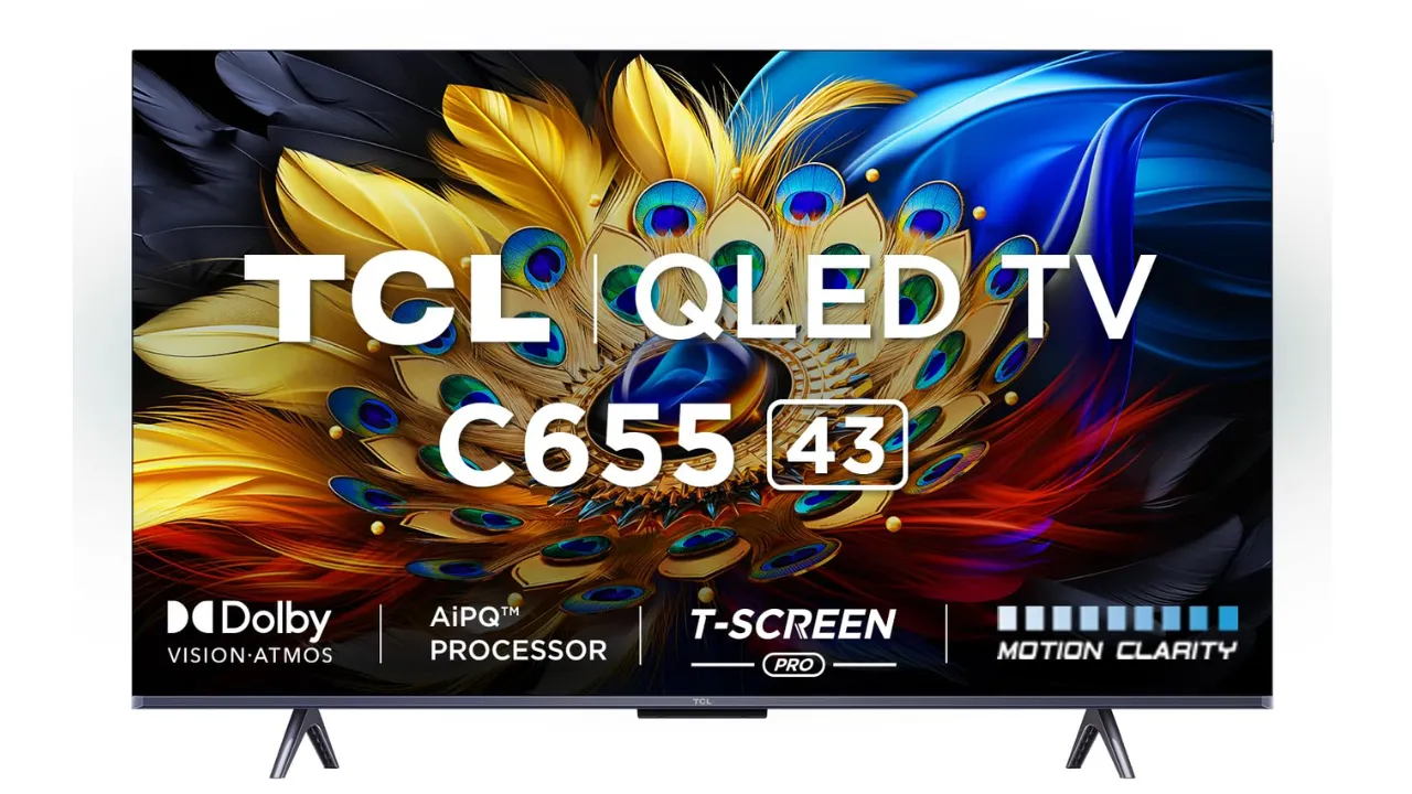 TCL 108 cm (43 inches) 4K Ultra HD Smart QLED Google TV