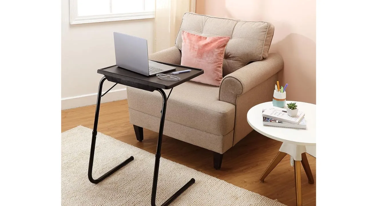Amazon Basics Height Adjustable Laptop Table