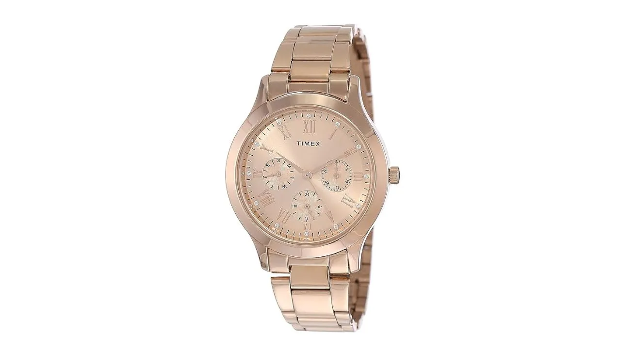 TIMEX Analog Gold Dial Women's Watch