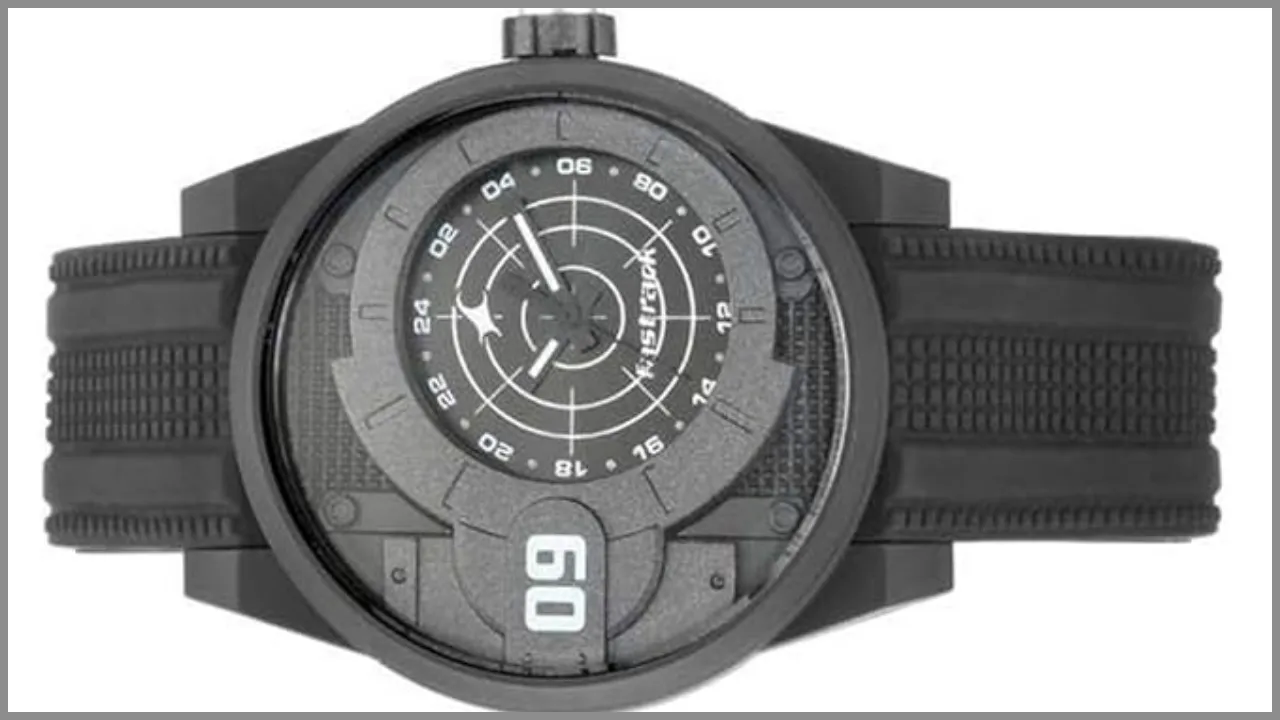 Fastrack Men Silicone Black Dial Analog Watch