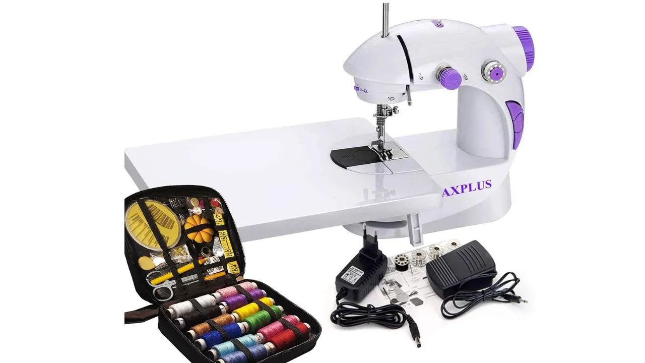 CHILLAXPLUS sewing machine with 12 Thread Kit for home tailoring