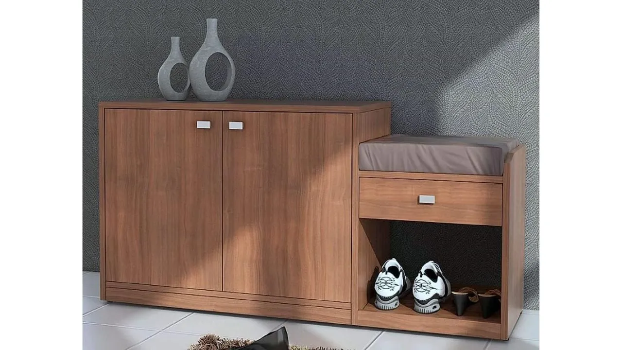 DesignFit Engineered Wood Shoe Cabinet 