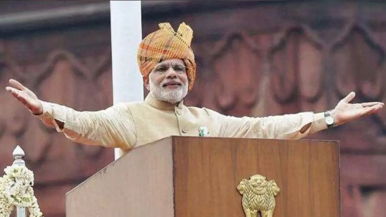 PM Modi's turban in 2015