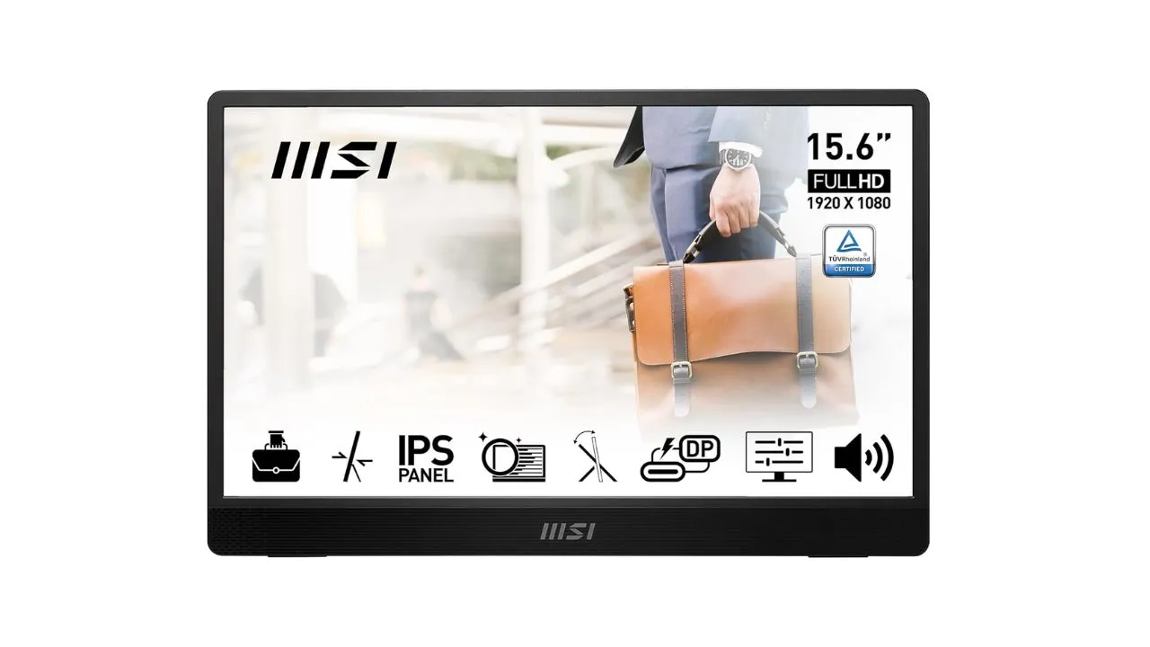 MSI PRO MP161 E2 15.6 Inch Full HD Portable Monitor