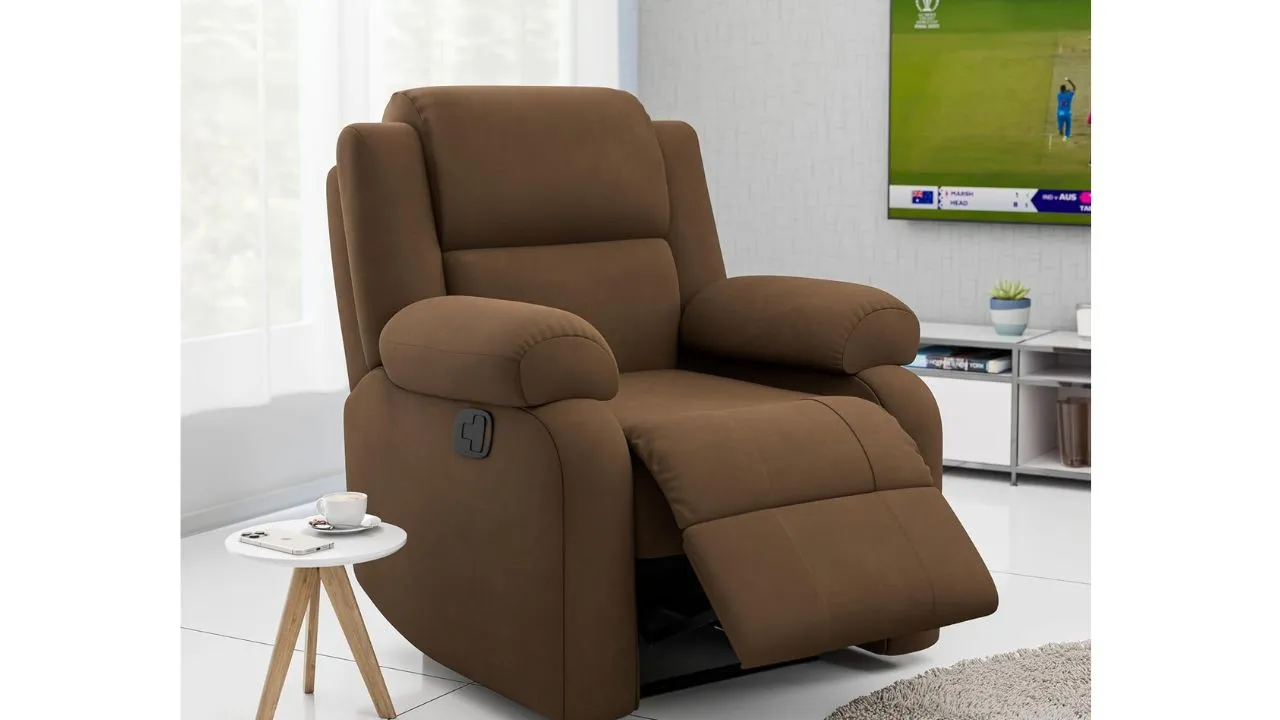 Green Soul® Comfy | 1 Seater Recliner Sofa with Soft Suede Fabric