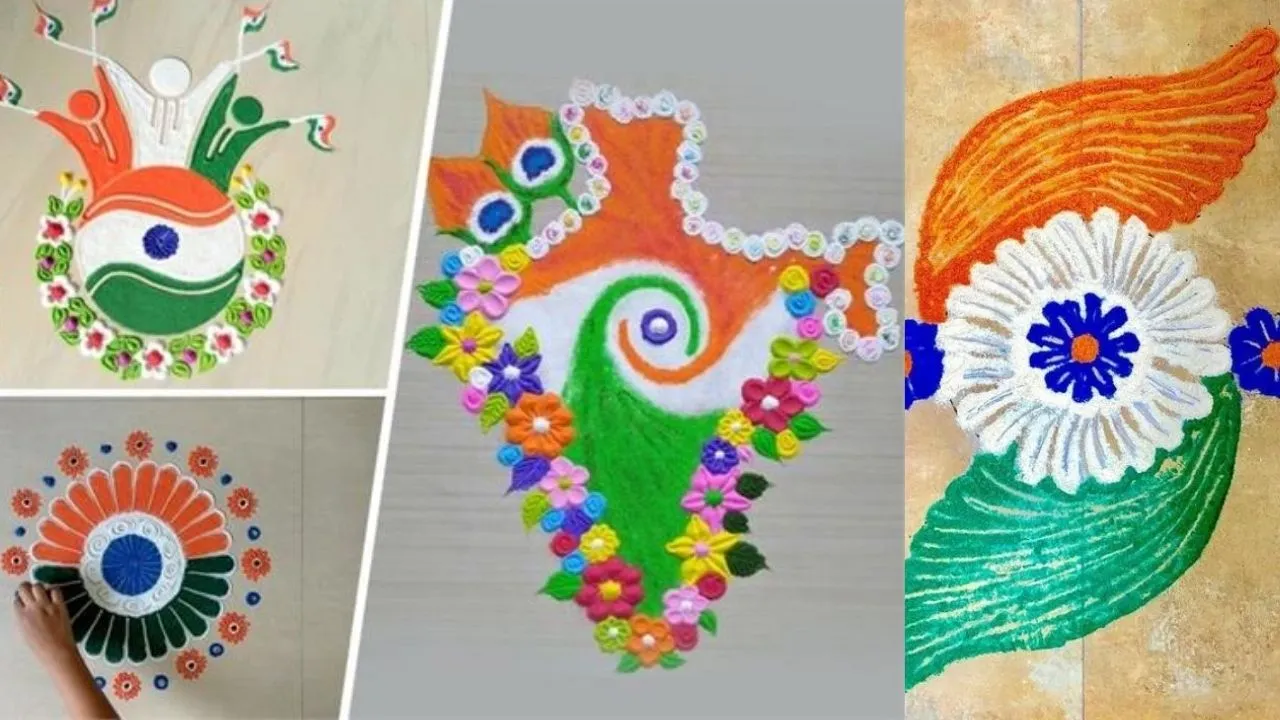 Independence Day Rangoli Design 3