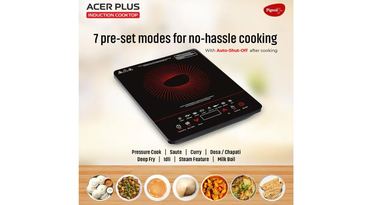 Pigeon By Stovekraft 14429 Acer Plus 1800 Watt Induction Cooktop 