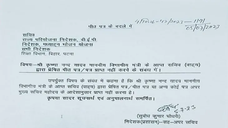 education department latter