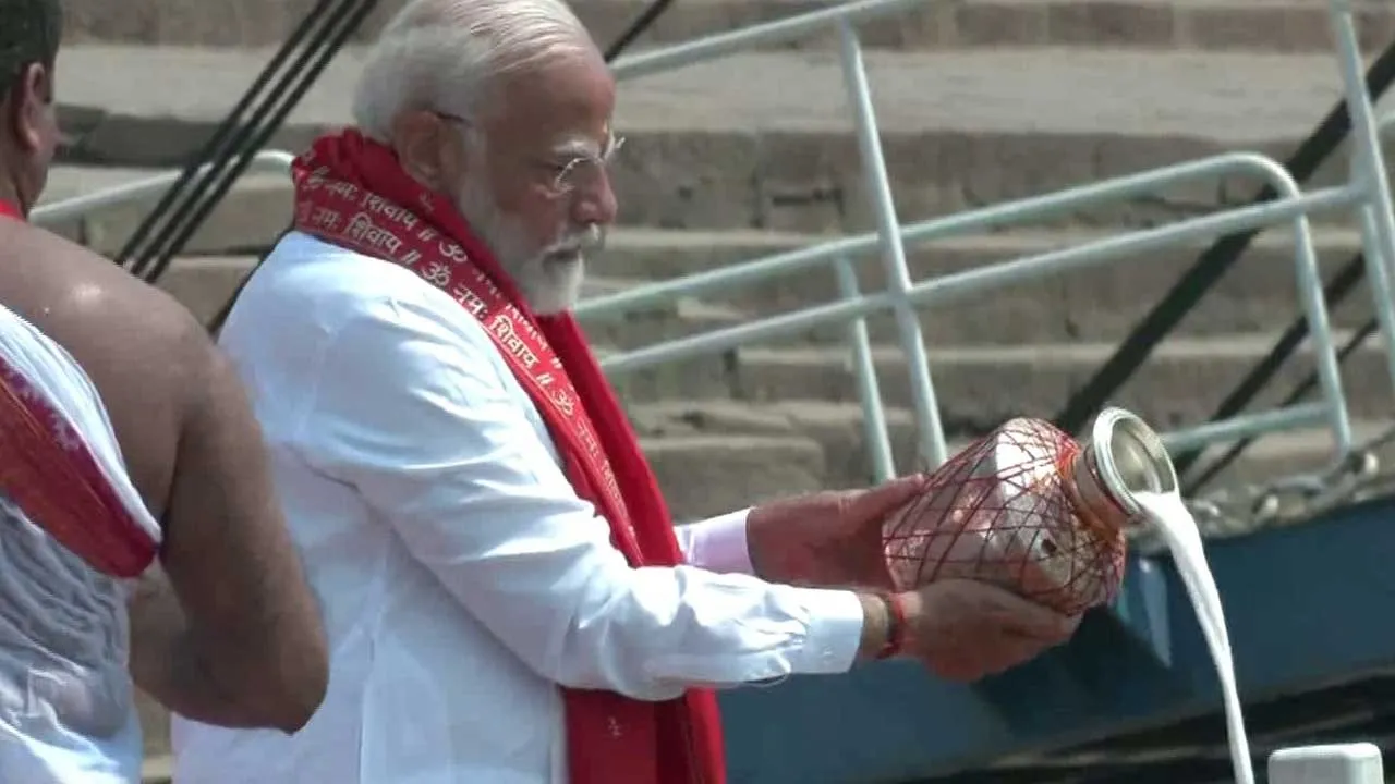 PM Narendra Modi Ganga Puja