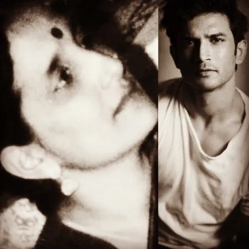 sushant with mother 