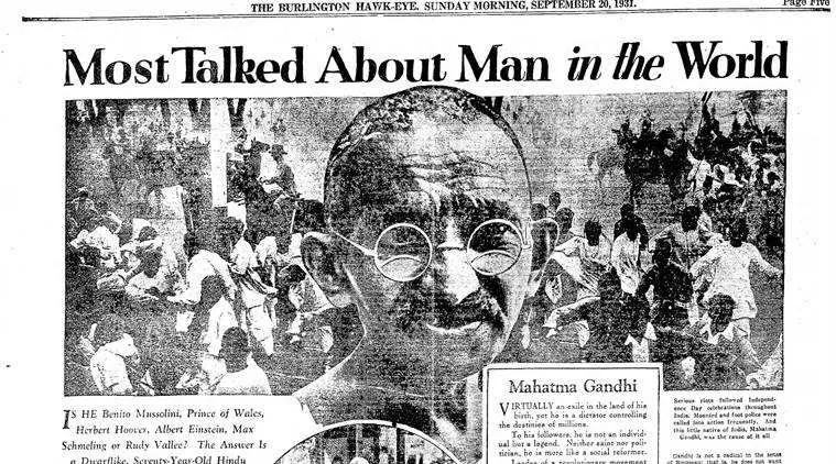 gandhi   most talked about man in the world 