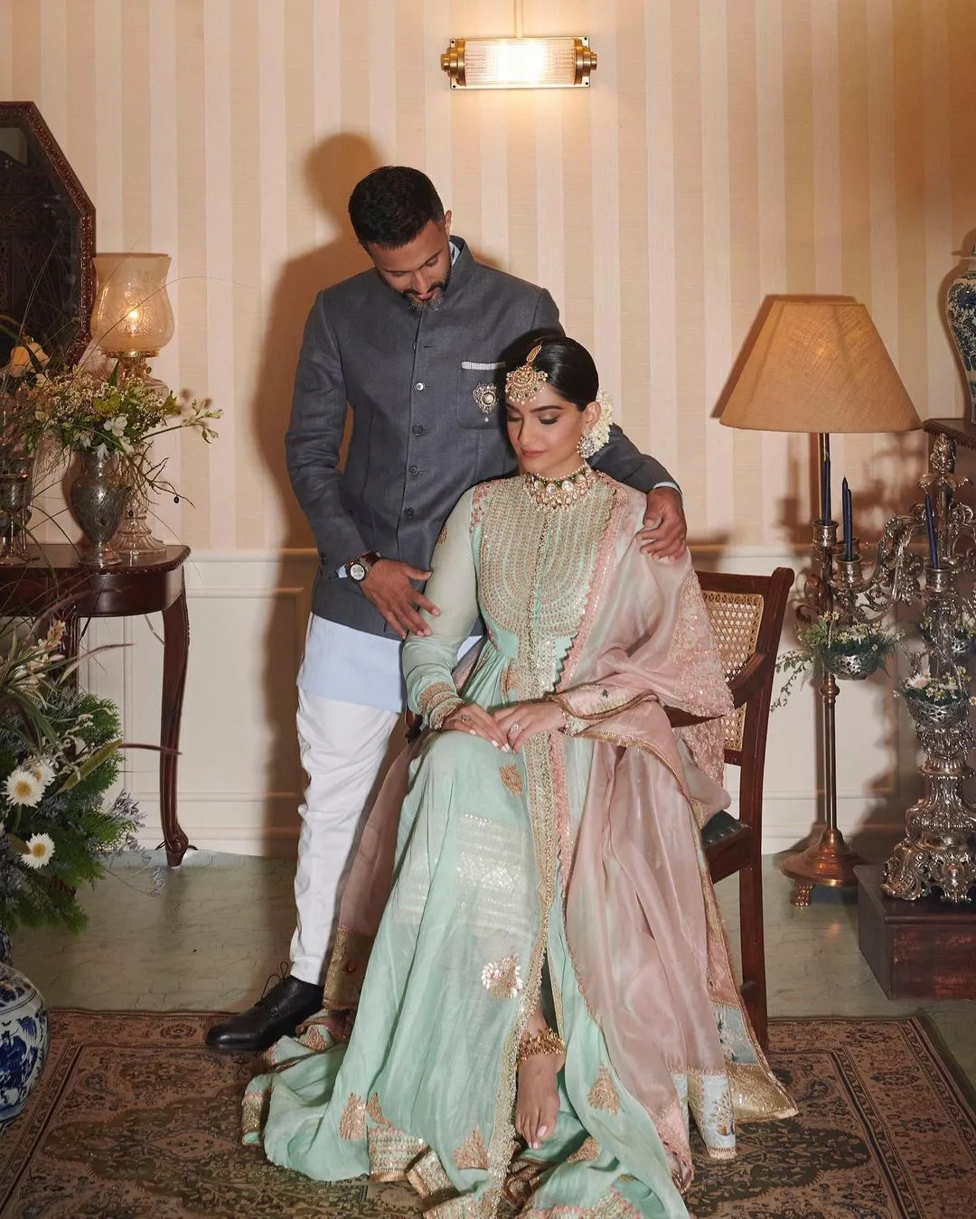 sonam with husband 