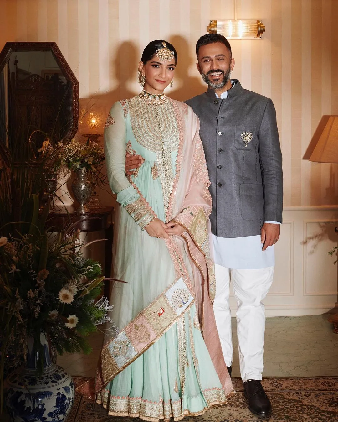 sonam with husband 