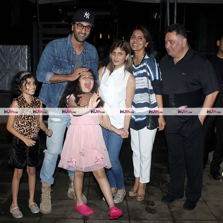 4Ranbir Kapoor in a playful mood with Samara 