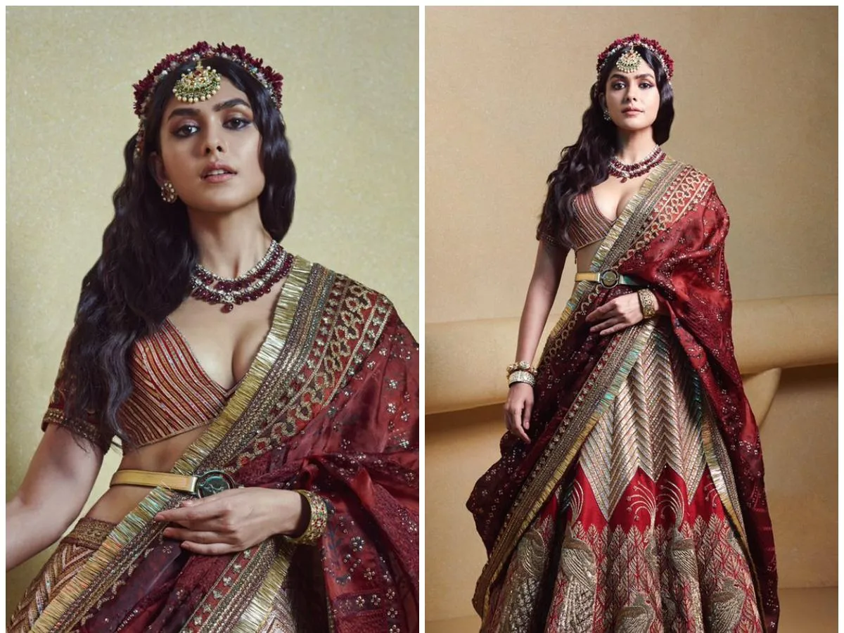 fdci x lfw day 1 mrunal thakur plays a bridal showstopper for jj valyas glorious collection  