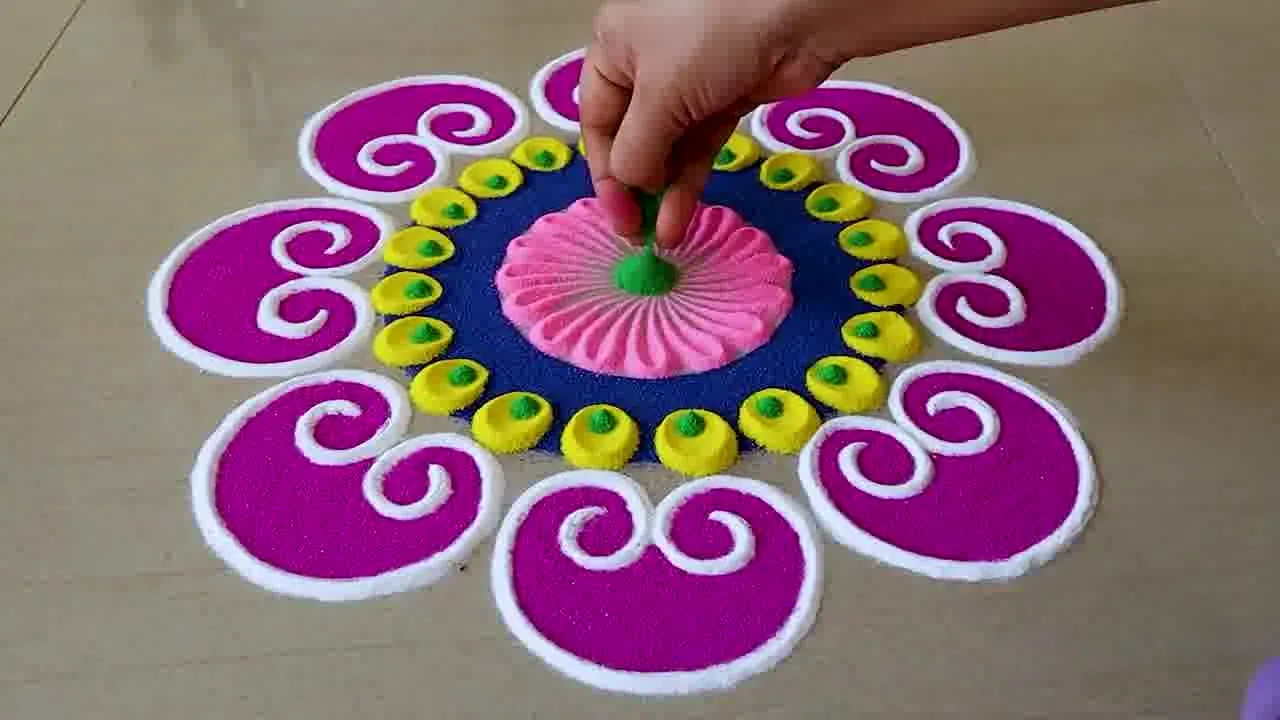 how to make rangoli design 19 