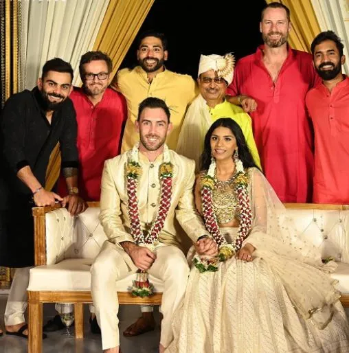 Glenn Maxwell wedding party 
