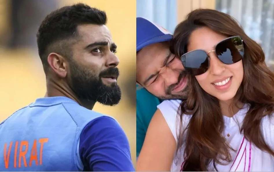 Ritika Sajdeh and Virat Kohli, Rohit Sharma