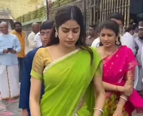 Janhvi Kapoor visits Tirumala temple