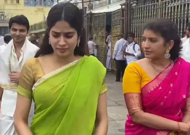 Janhvi Kapoor visits Tirumala temple