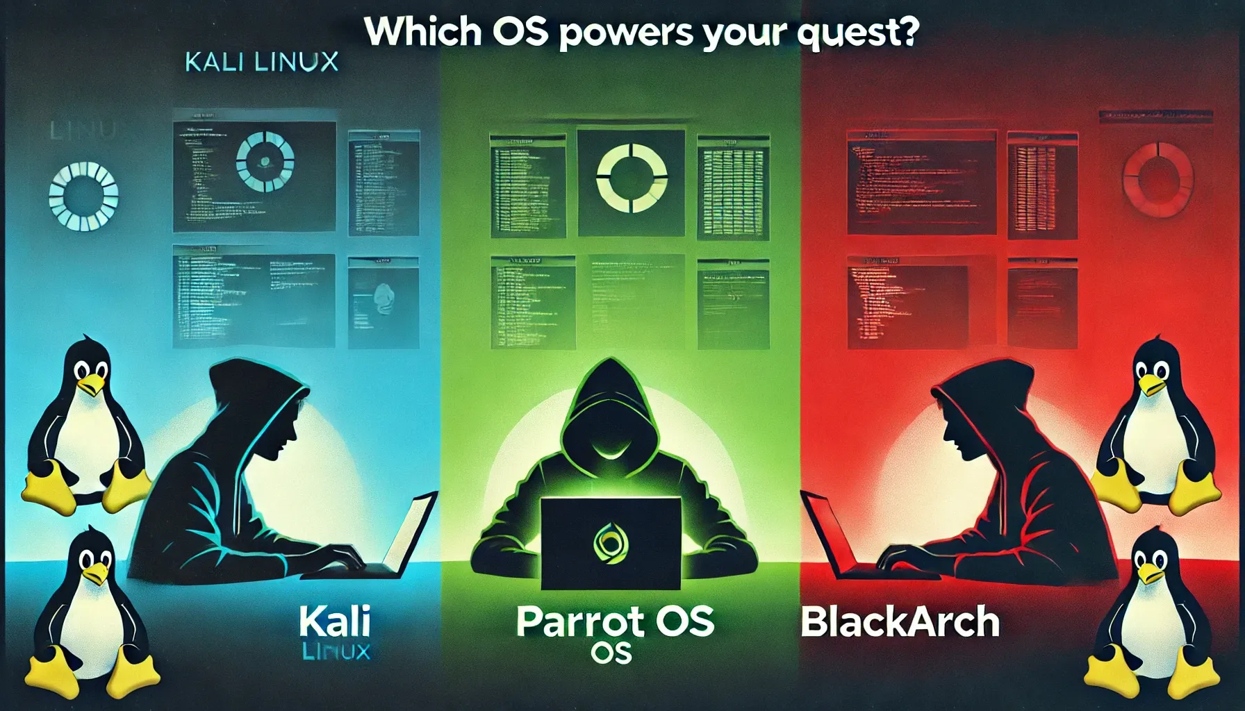 Kali Linux VsParrot OS Vs BlackArch