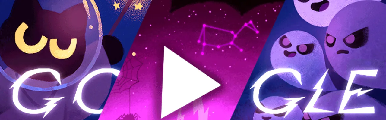 Google Doodle Halloween