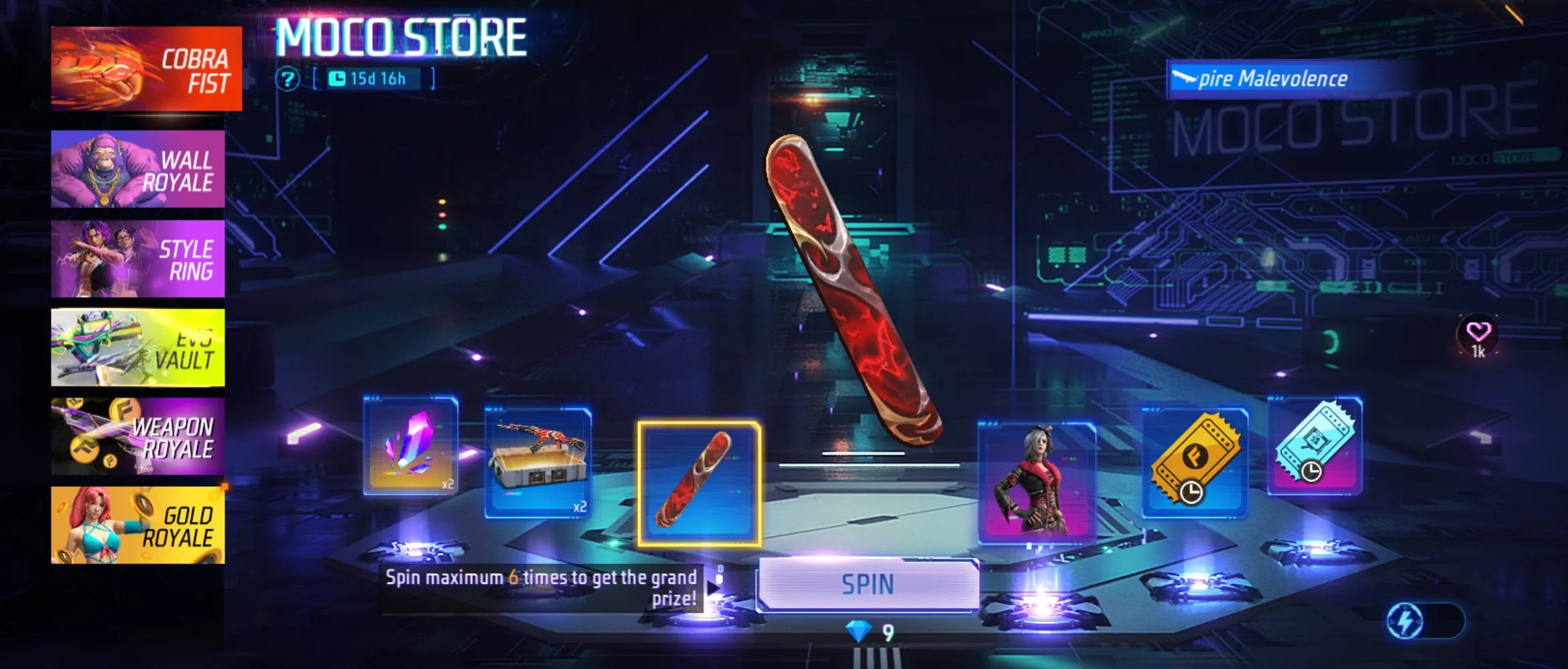 Free Fire MAX Moco Store Event