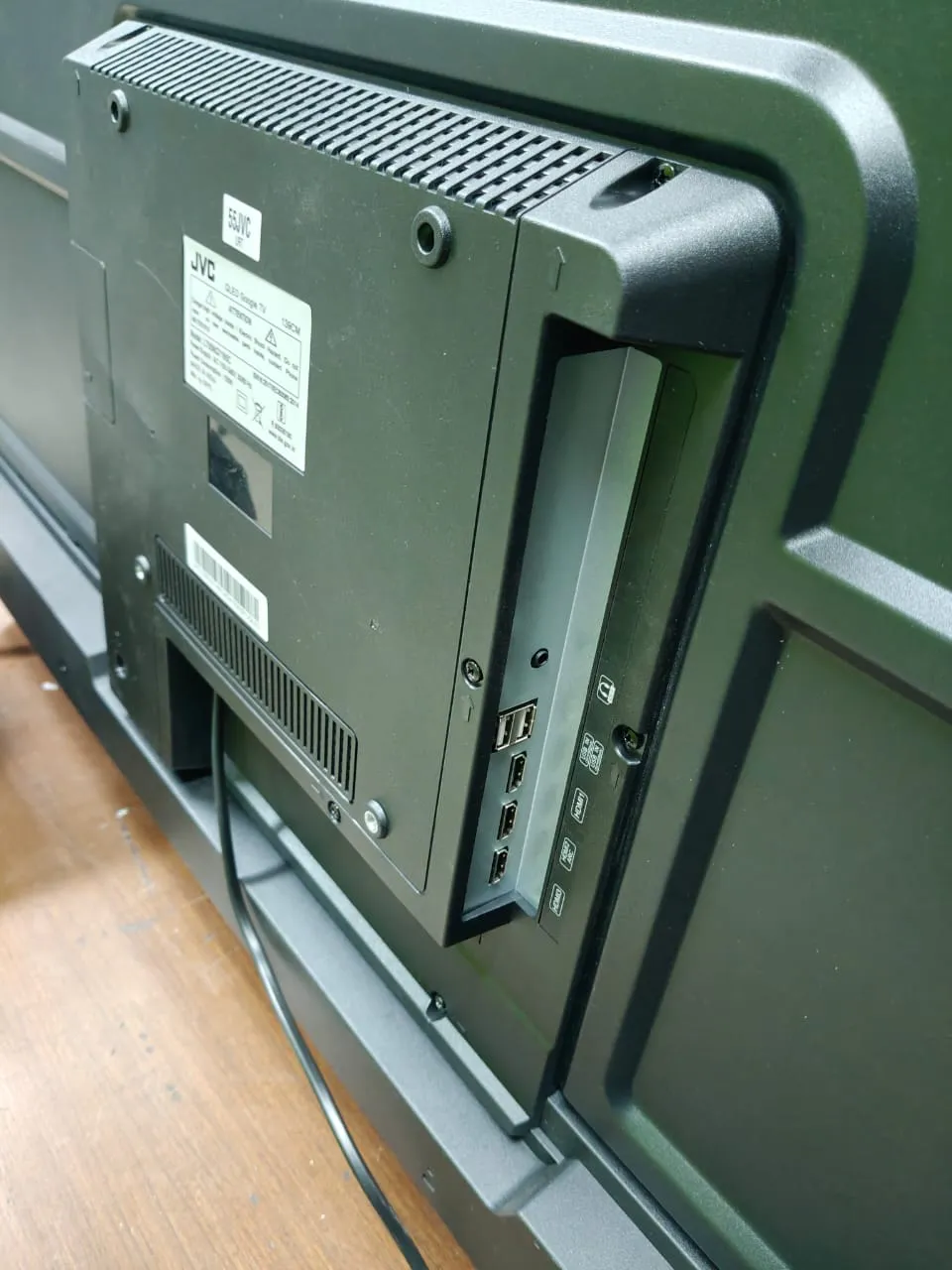 JVC LT-55NQ7165C 4K QLED Smart TV Review Back panel