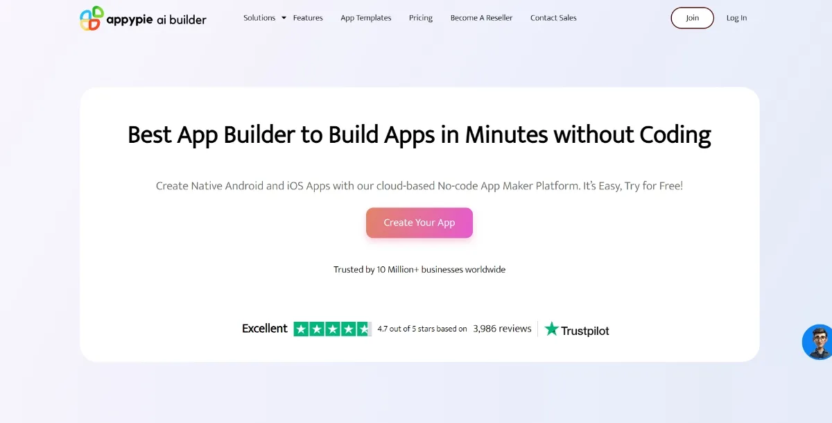 Access Appy Pies App Builder