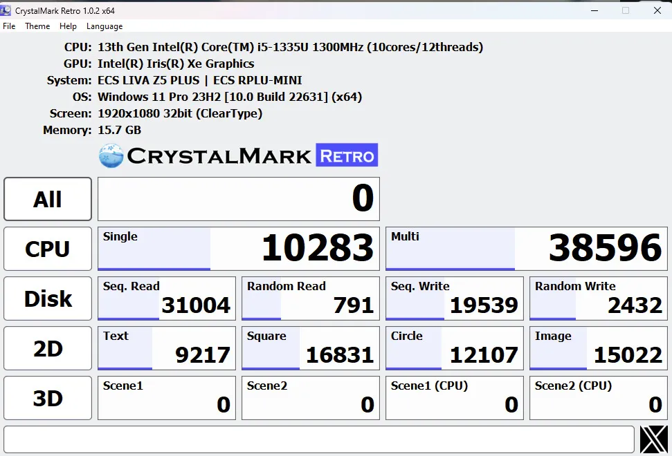 EVM 64GB EnX USB 3.2 Flash Drive Review: CrystalMark Retro Benchmark