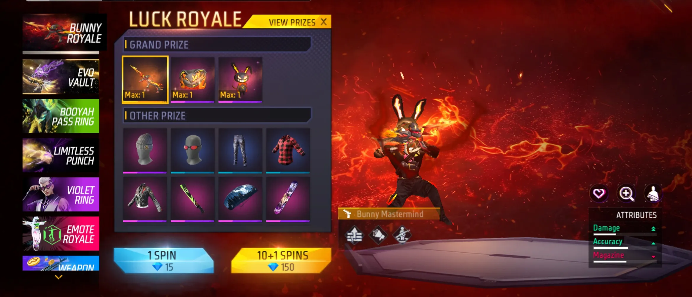 Free Fire MAX Bunny Royale Event