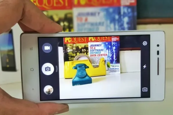 The camera UI is clean and results in sharp pictures