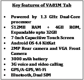 Videocon VA81M tablet