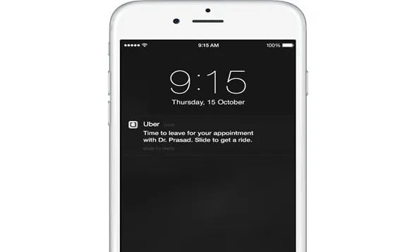 uber reminder