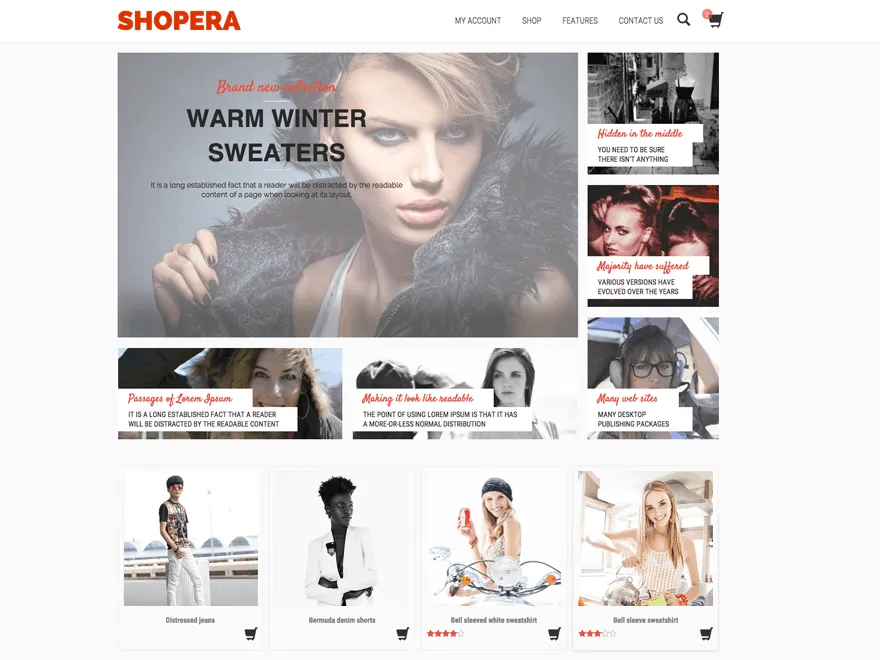 Shopera Wordpress Ecommerce Themes