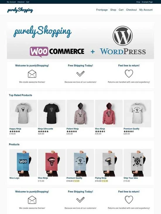 purelyShopping Wordpress Ecommerce Themes