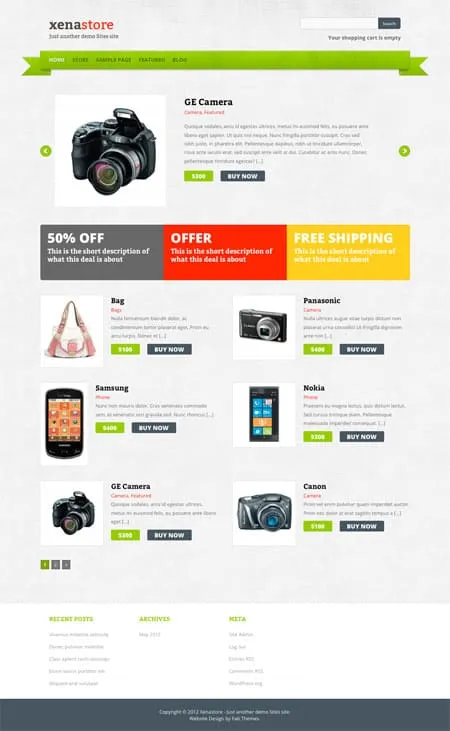 xenashot Wordpress Ecommerce Themes