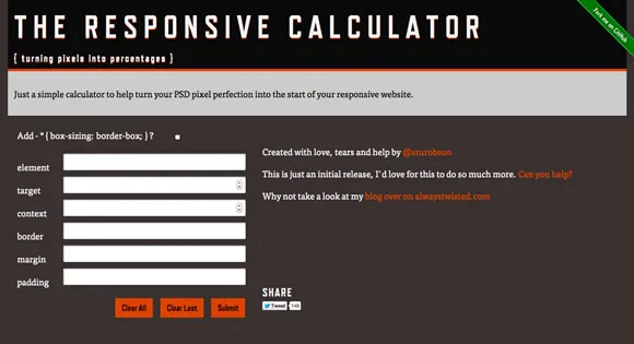 RWD Calculator