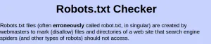 Robots checker