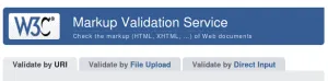 W3C markup validation service