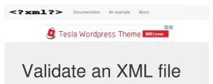 XML well checker and validator