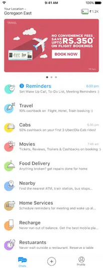Haptik Virtual Assistant Powered by Artificial Intelligence``