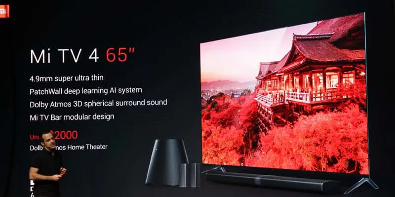 xiaomi mi tv 4 modular smart tv