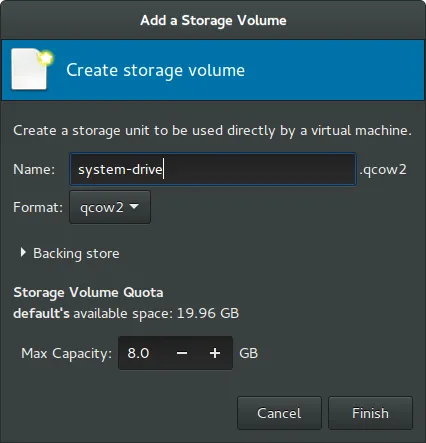 Rockstor On Debian in Virtual Machine system drive